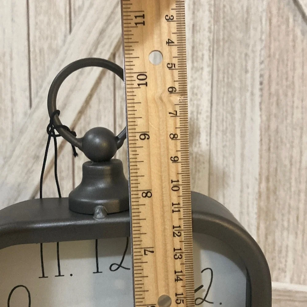 Rae Dunn Metal Tabletop Clock